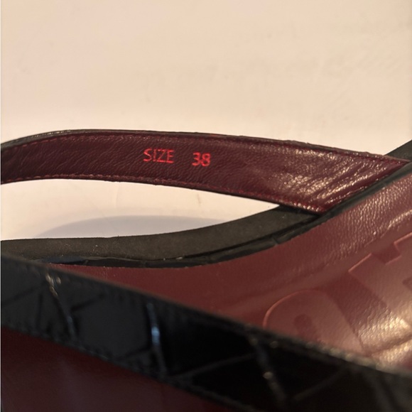 STAUD Black and Dark Red Sandals - Picture 4 of 7